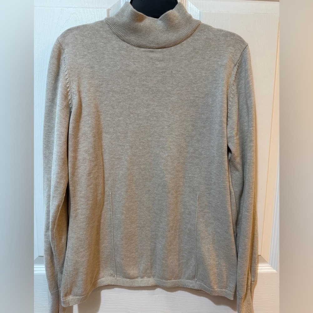Woolrich British Tan Heather Turtleneck Sweater